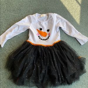 Snowman tutu dress